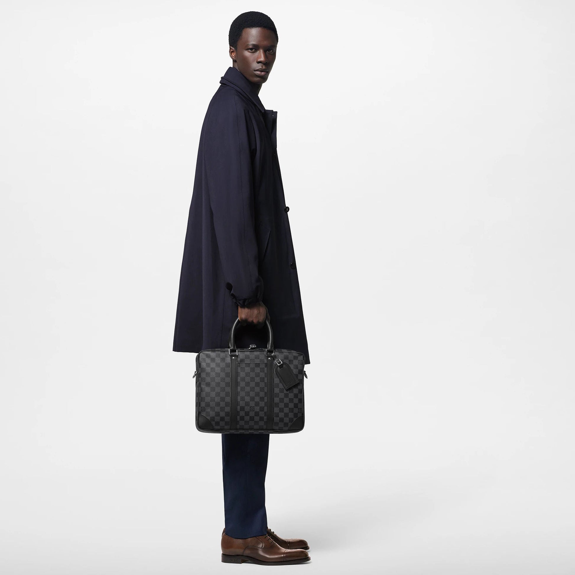 Men's Porte-Documents Voyage PM Damier Graphite Canvas Graphite