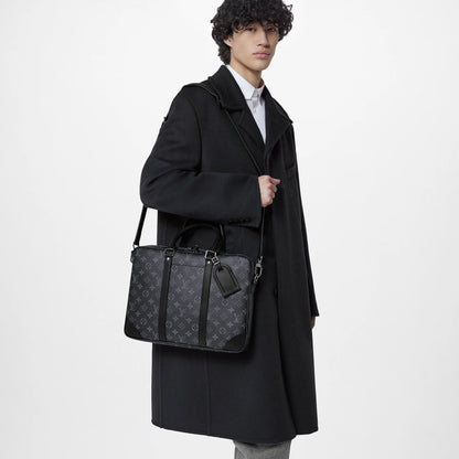 Men's Porte-Documents Voyage PM Monogram Eclipse Black
