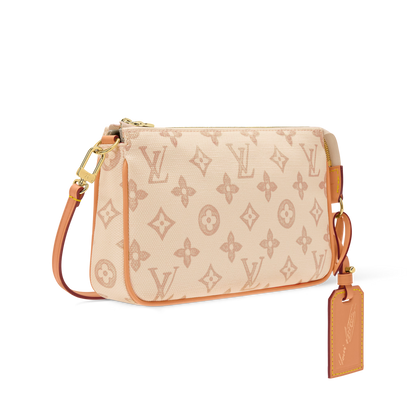 Pochette Accessoires Monogram Origine Canvas Cowhide Leather Gold-Toned Hardware
