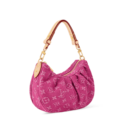 Women's Pochette Valley Fuchsia Denim Monogram Nano Bag
