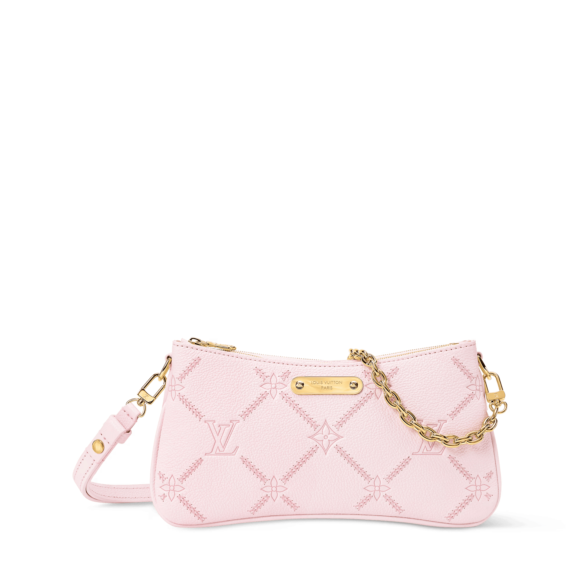 Pochette Liv Monogram Empreinte Leather Light Bliss Couture Gold-Toned Hardware