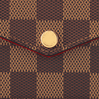 Women's Pochette Félicie Damier Ebene Coated Canvas Chain Wallet N40492
