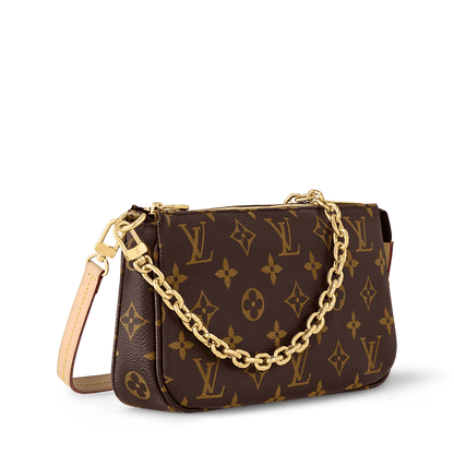 Women's Pochette Accessoires Monogram Canvas Chain Wallet