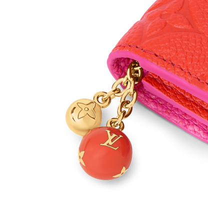 Rosalie Coin Purse Blood Orange Monogram Empreinte Leather Gold-Toned Hardware