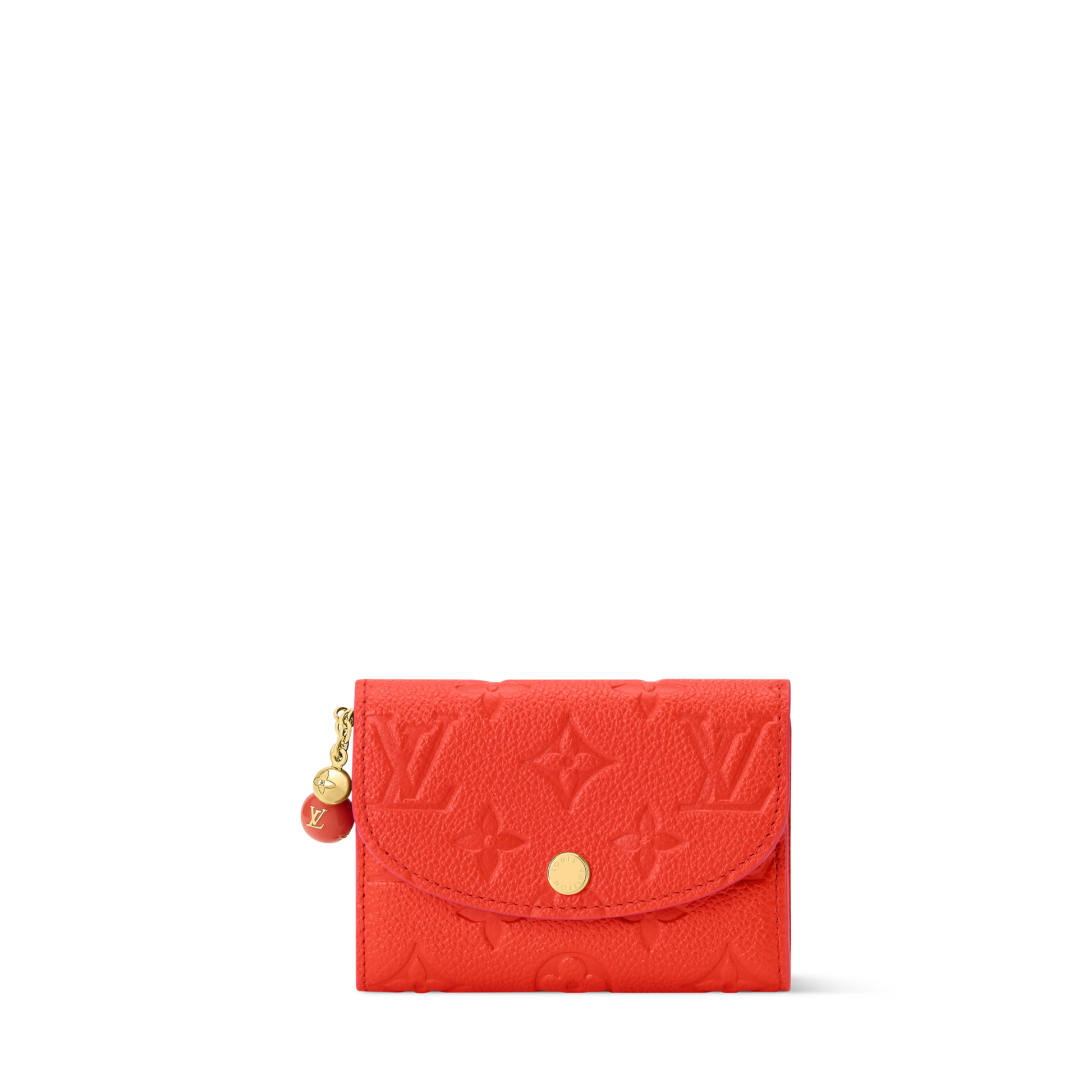 Rosalie Coin Purse Blood Orange Monogram Empreinte Leather Gold-Toned Hardware