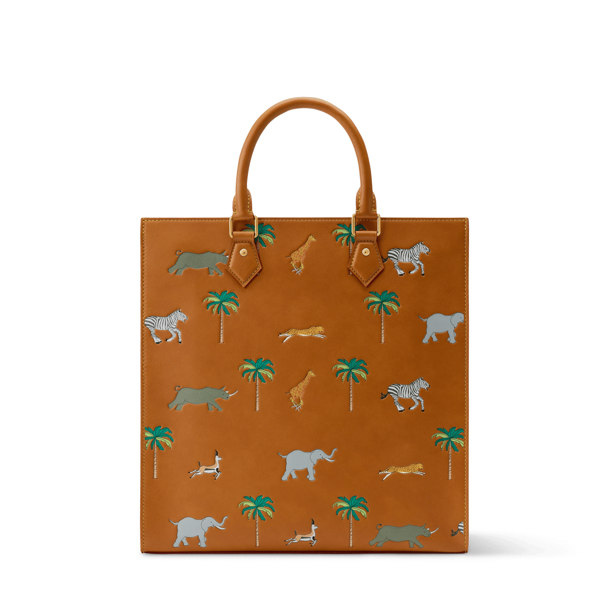 Men's Sac Plat Calf Leather Tan