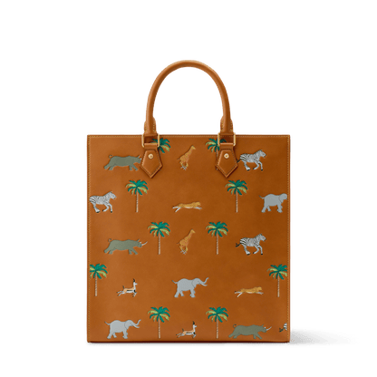 Men's Sac Plat Calf Leather Tan