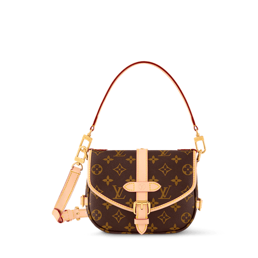 Women's Saumur BB Monogram Coated Canvas Saddle Bag M46740