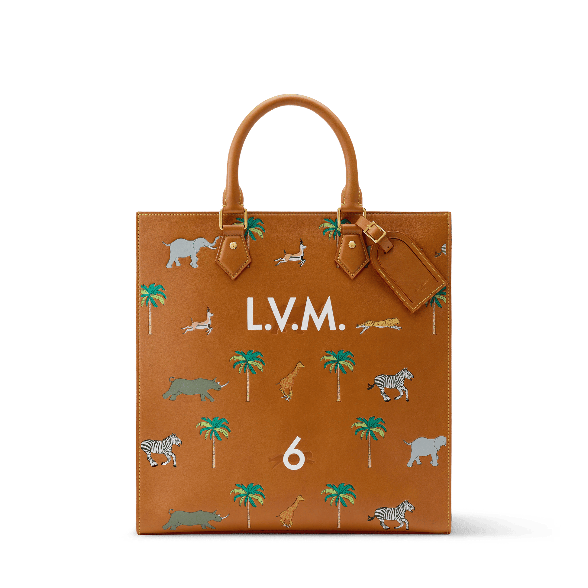 Men's Sac Plat Calf Leather Tan