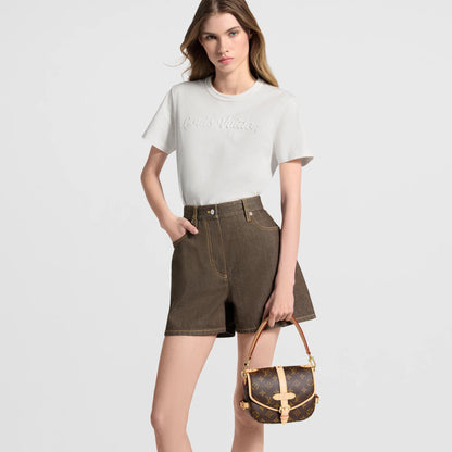 Women's Saumur BB Monogram Coated Canvas Saddle Bag M46740