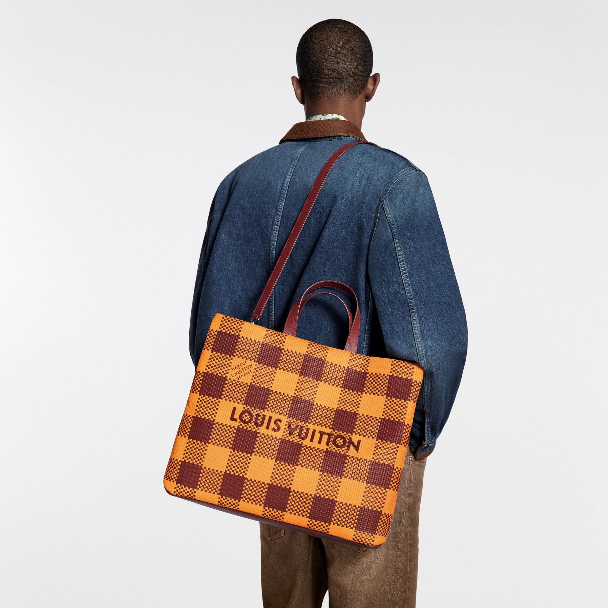 Men's Shopper Tote MM Damier Mustard