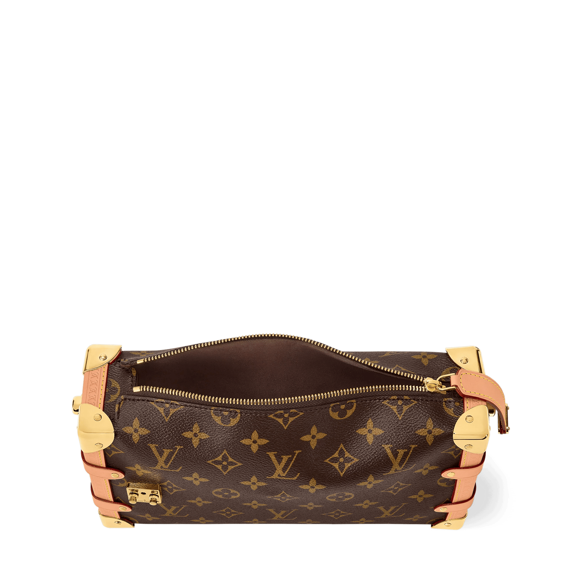 Women's Side Trunk MM East West Monogram Canvas Shoulder Bag