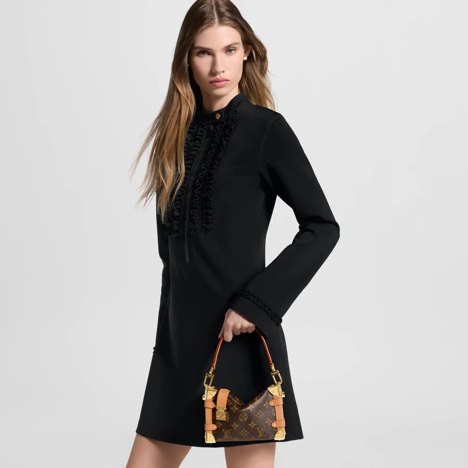 Women's Side Trunk PM Monogram Coated Canvas Crossbody Bag M46815