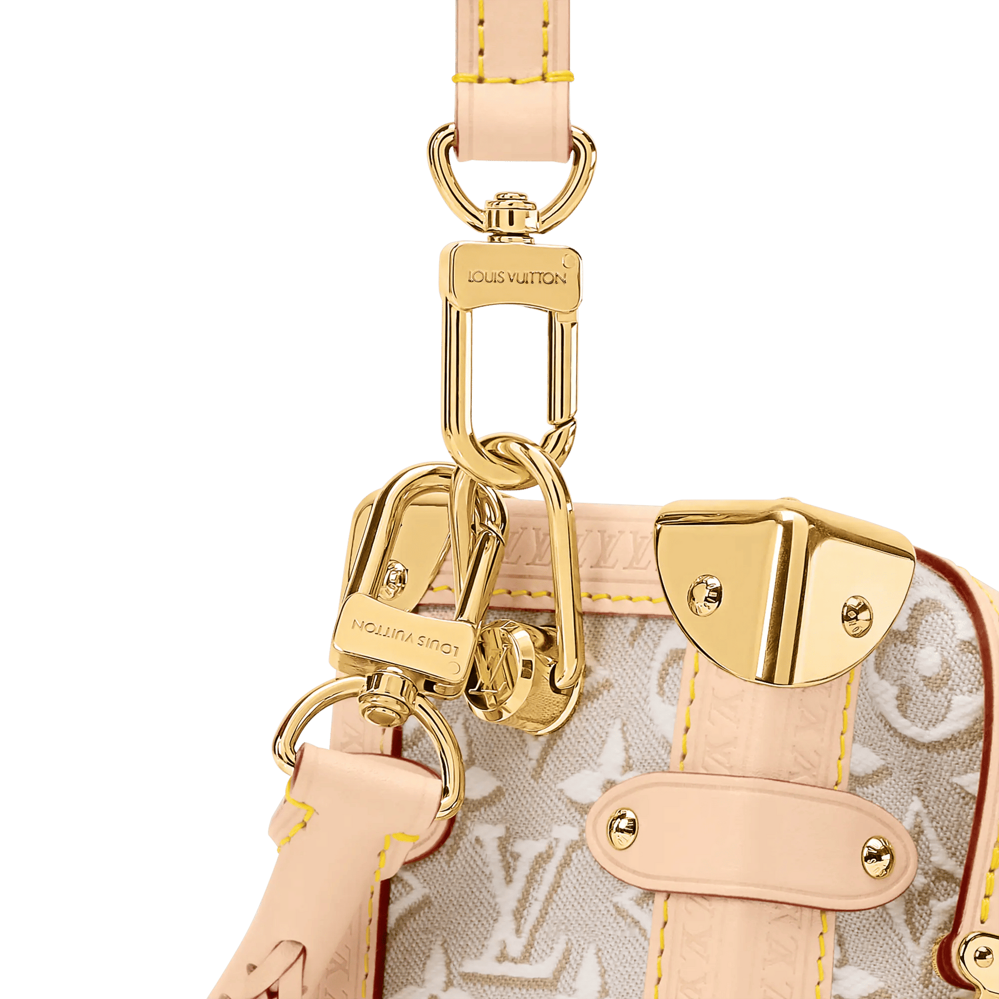 Women's Side Trunk MM Monogram Emblème Peuplier Canvas Handbag M2A145