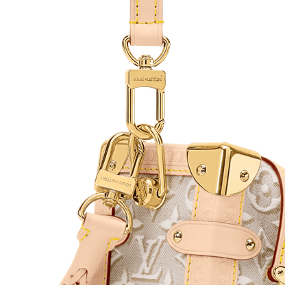 Women's Side Trunk MM Monogram Emblème Peuplier Canvas Handbag M2A145