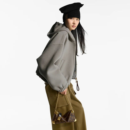 Slim Trunk Monogram Coated Canvas Gold-Toned Hardware