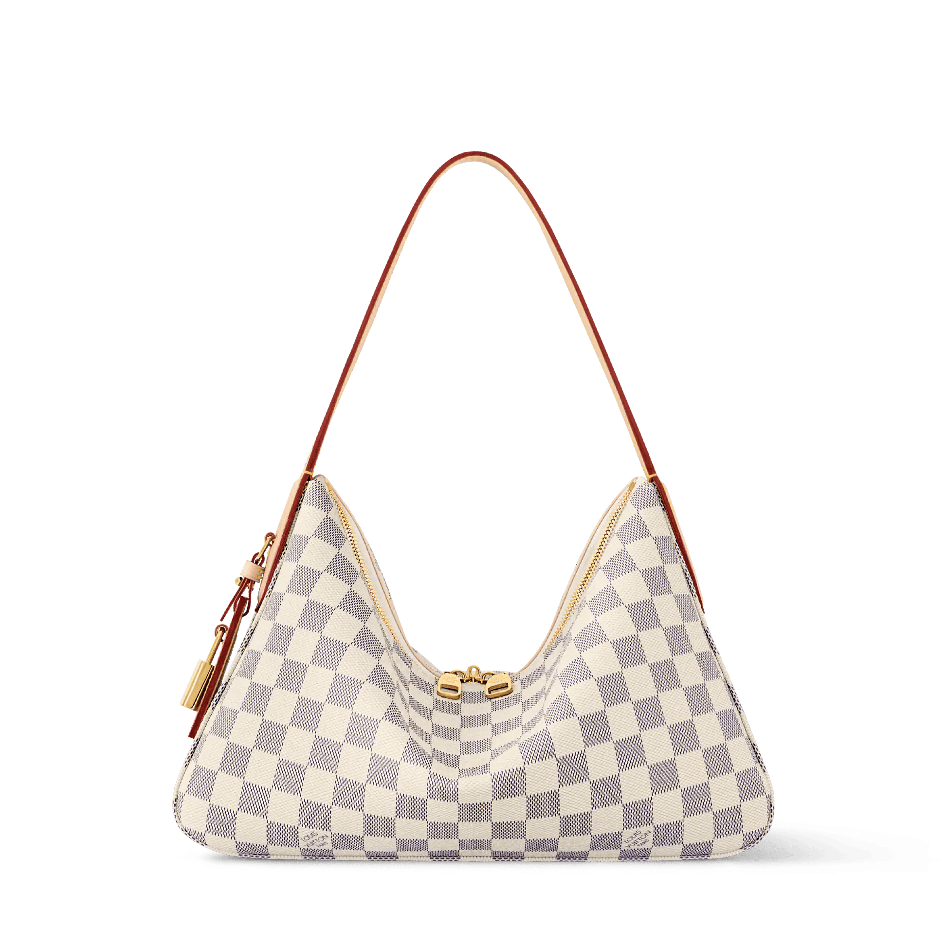 Women's Slouchy PM Damier Azur Coated Canvas Shoulder Bag N00116