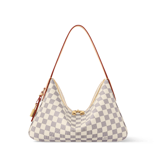 Women's Slouchy PM Damier Azur Coated Canvas Shoulder Bag N00116