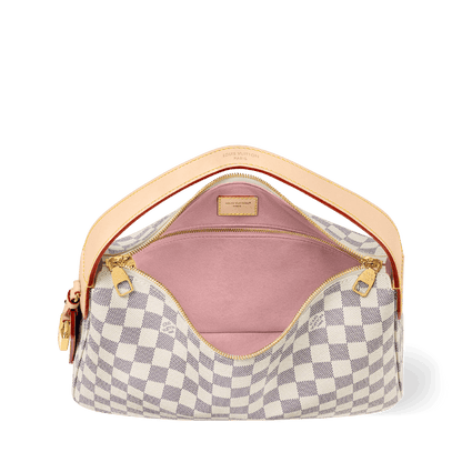 Women's Slouchy PM Damier Azur Coated Canvas Shoulder Bag N00116