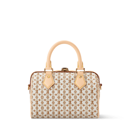 Women's Speedy Bandoulière 20 LV Stamp Nude Rose Monogram Canvas Handbag M29459
