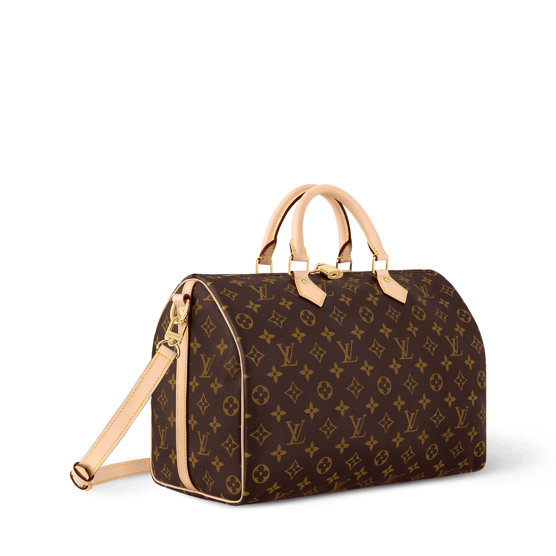 Speedy Bandoulière 35 Monogram Coated Canvas Gold-Toned Hardware