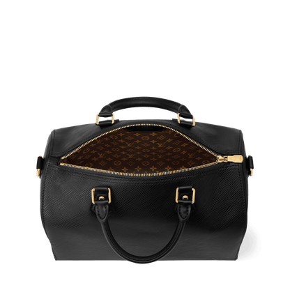 Women's Speedy Soft 30 Black Epi Leather Handbag M25671