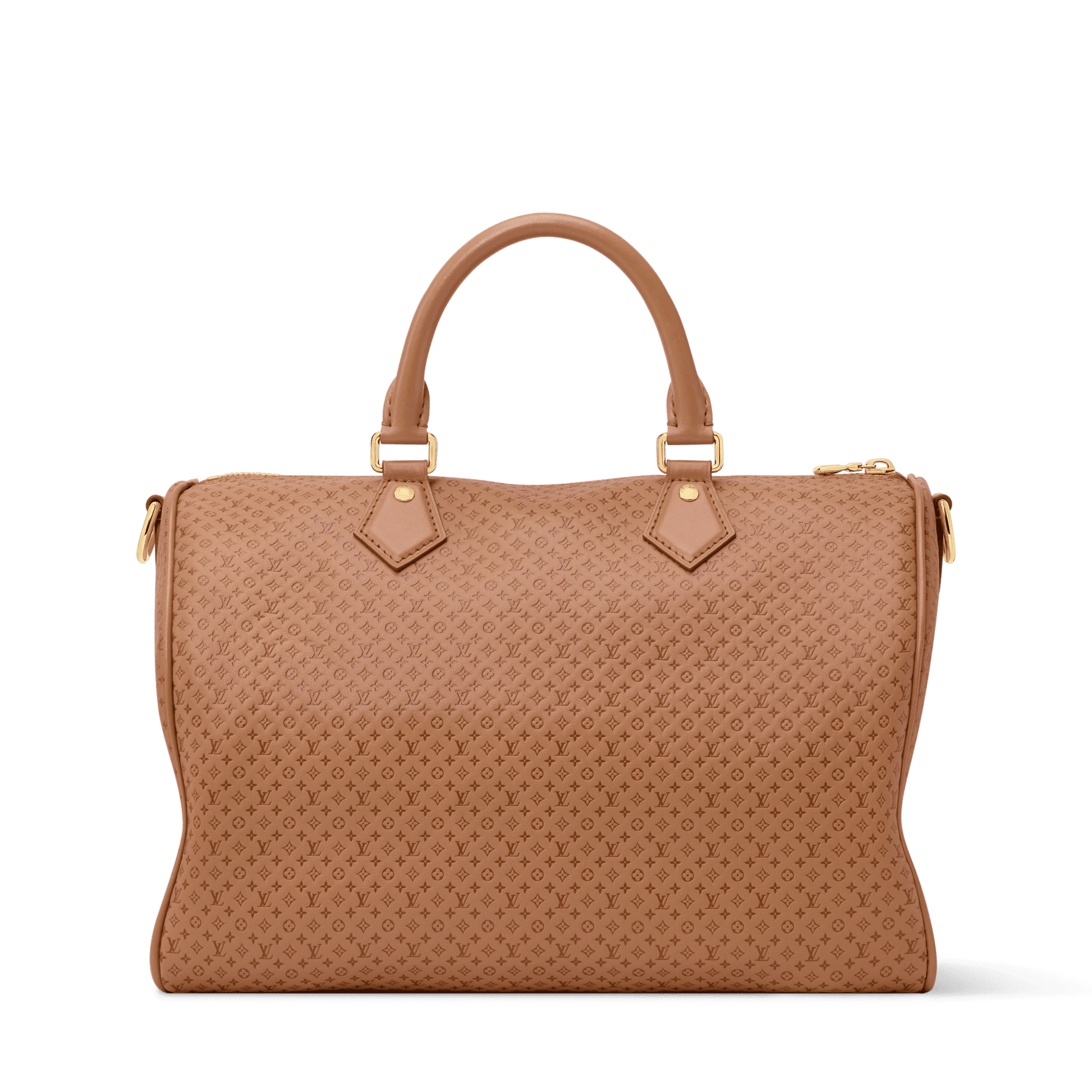 Women's Speedy Soft 30 Minigram Hazelnut Calfskin Tote Bag