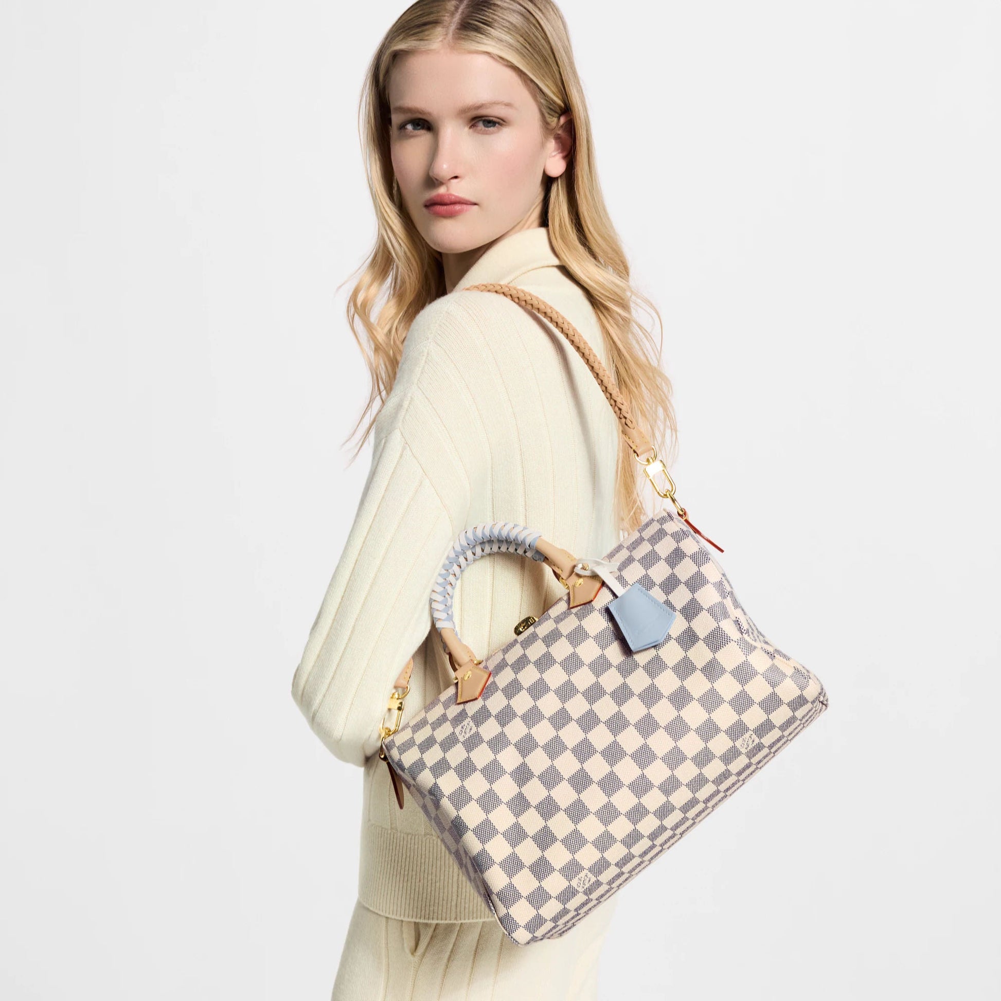 Women's Speedy Soft 30 Damier Azur Bleu Olympe Coated Canvas Handbag N40908