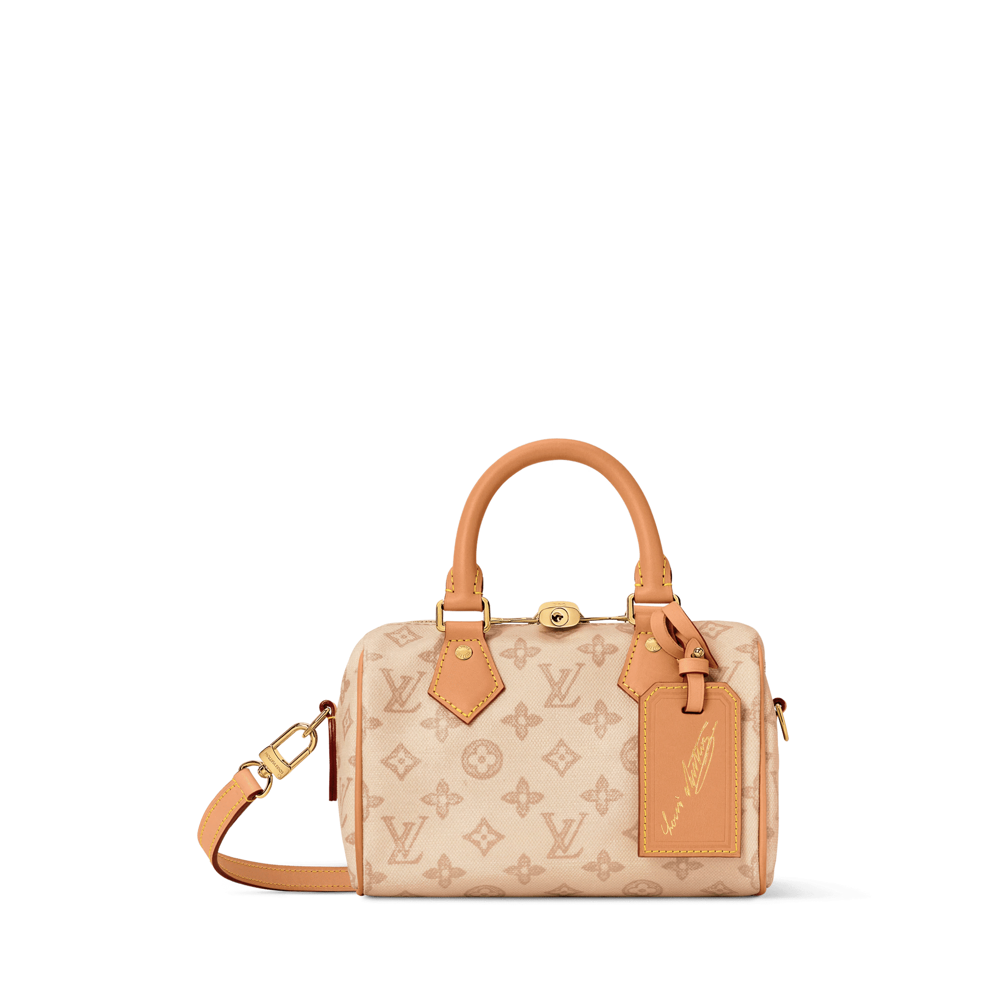 Women's Speedy Bandoulière 20 Linen Monogram Origine Canvas Handbag M27951