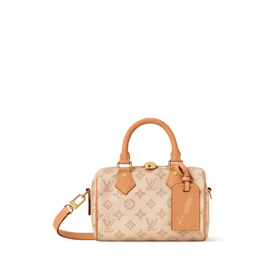 Women's Speedy Bandoulière 20 Linen Monogram Origine Canvas Handbag M27951