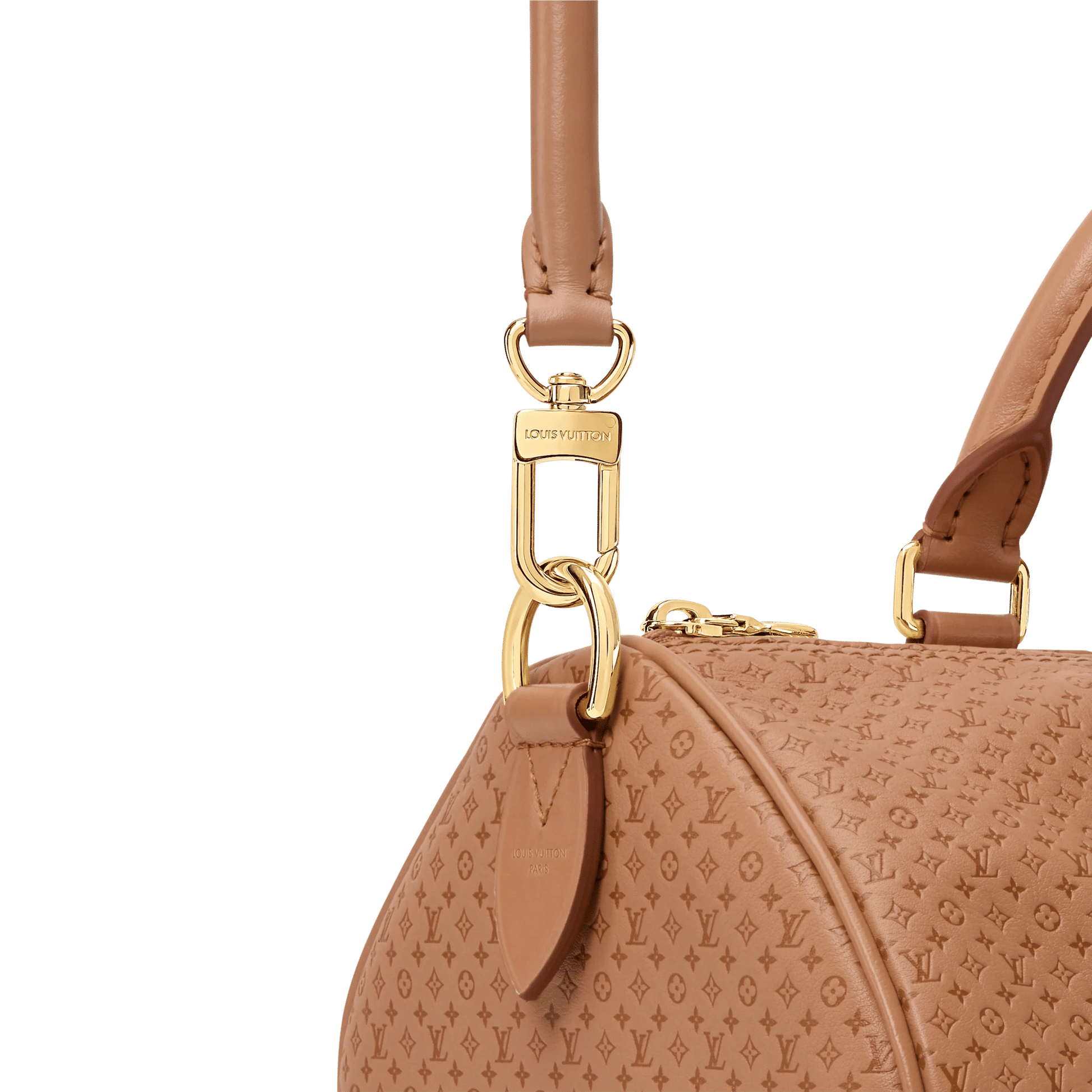 Women's Speedy Soft 30 Minigram Hazelnut Calfskin Tote Bag