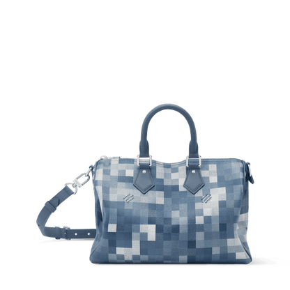 Men's Speedy 30 Bandoulière Bag Damoflage Indigo