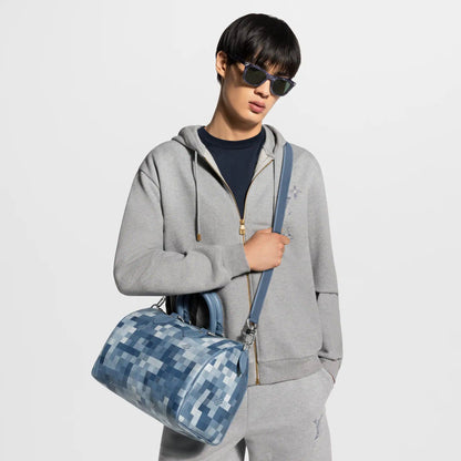 Men's Speedy 30 Bandoulière Bag Damoflage Indigo