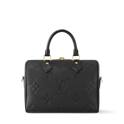 Women's Speedy Bandoulière 25 Black Monogram Empreinte Leather Handbag M58951