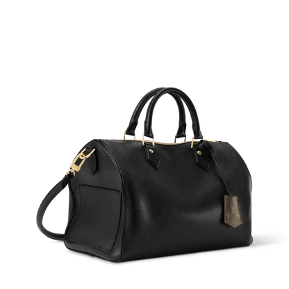 Women's Speedy Soft 30 Black Epi Leather Handbag M25671