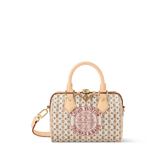 Women's Speedy Bandoulière 20 LV Stamp Nude Rose Monogram Canvas Handbag M29459