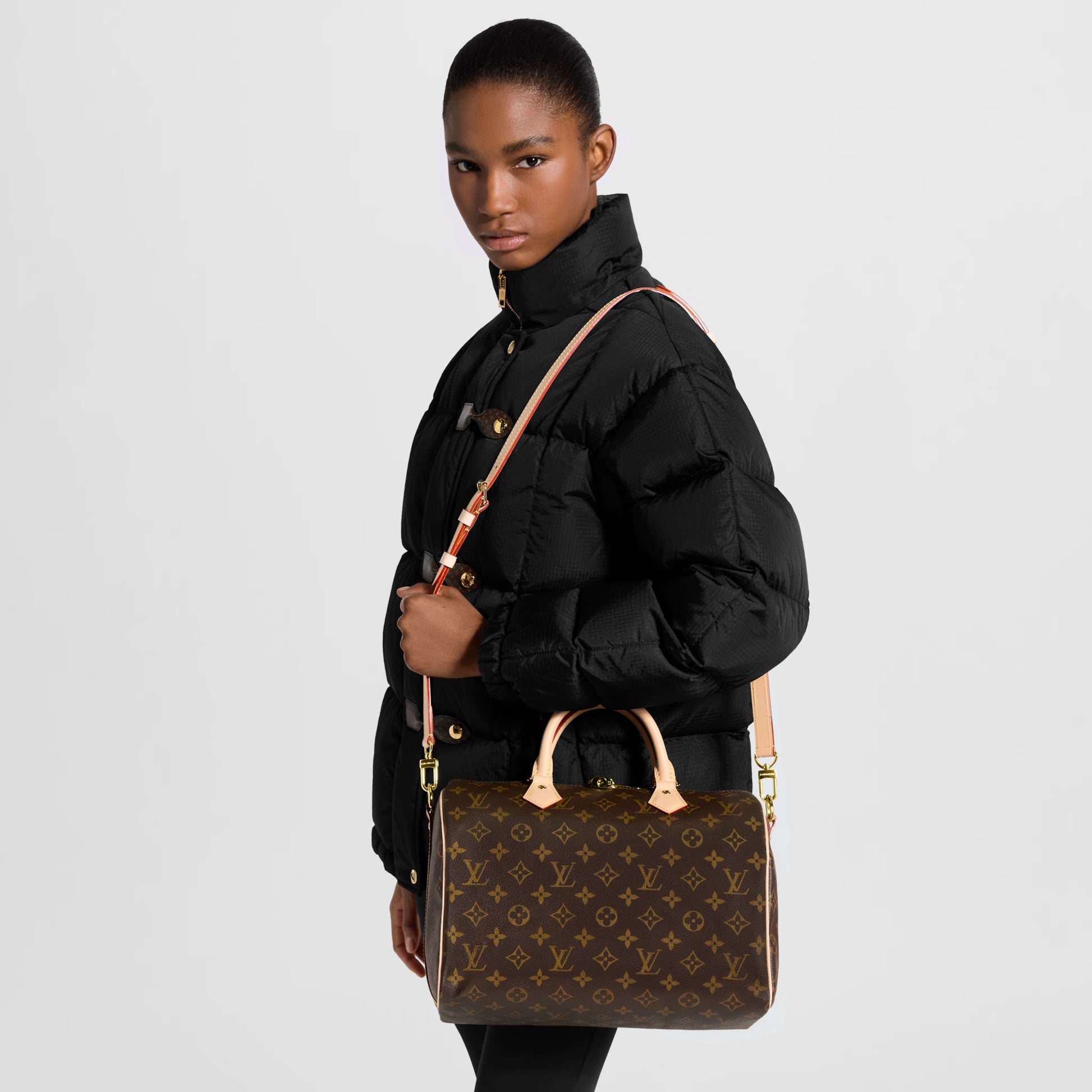 Speedy Bandoulière 30 Monogram Coated Canvas Gold-Toned Hardware