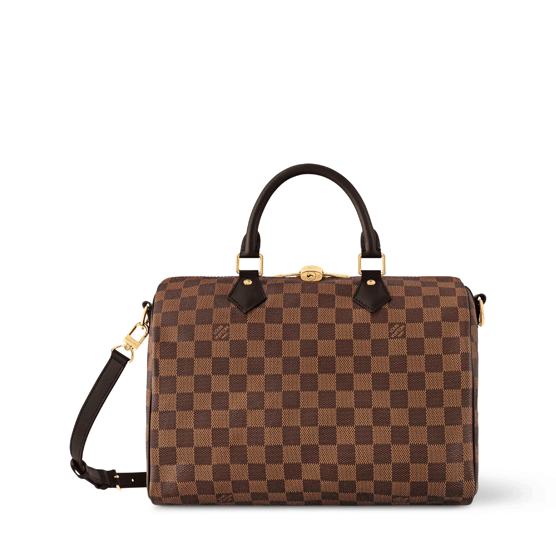 Women's Speedy Bandoulière 30 Damier Ebene Coated Canvas Tote Bag N40590