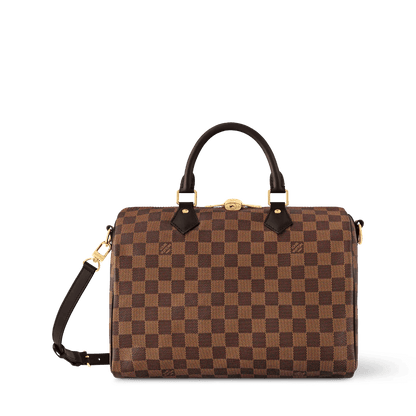 Women's Speedy Bandoulière 30 Damier Ebene Coated Canvas Tote Bag N40590