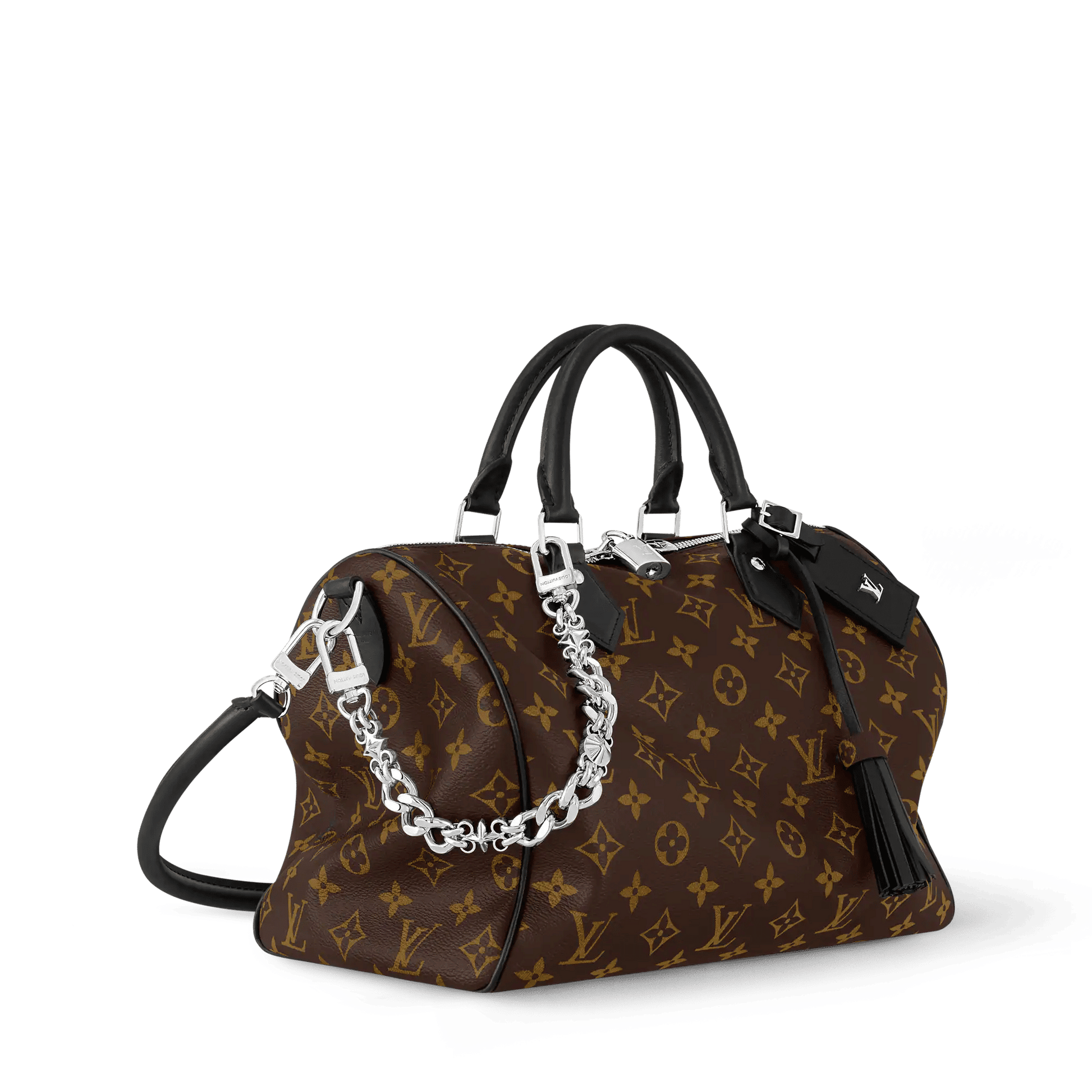 Women's Speedy Soft 30 Dark Monogram Coated Canvas Handbag M12243