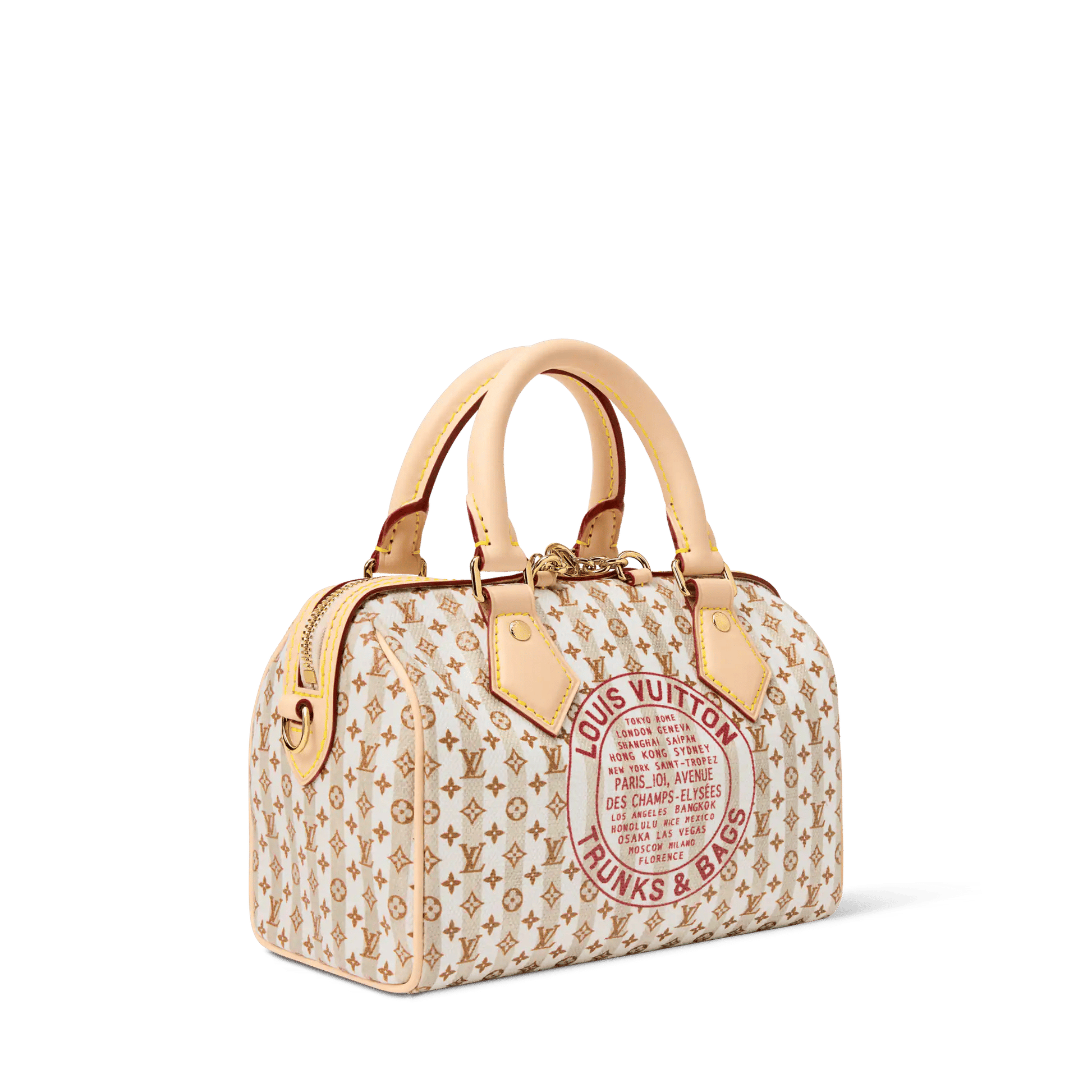 Women's Speedy Bandoulière 20 LV Stamp Nude Rose Monogram Canvas Handbag M29459