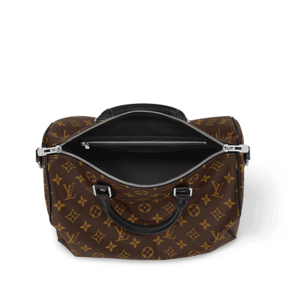 Women's Speedy Soft 30 Dark Monogram Coated Canvas Handbag M12243