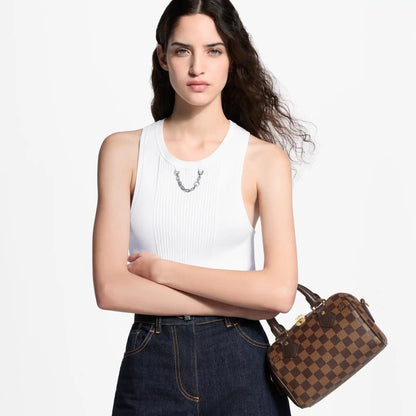 Women's Speedy Bandoulière 20 Damier Ebene Handbag N40489