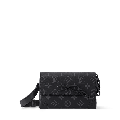 Men's Steamer Wearable Wallet Monogram Eclipse Canvas