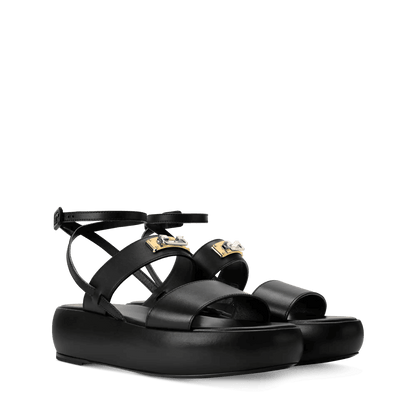Women's Swing Lock Platform Lambskin Sandal 1AJYDL