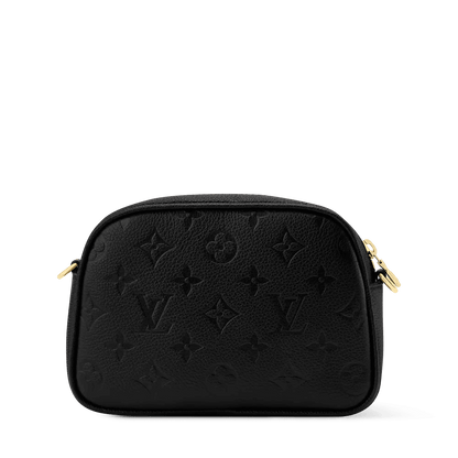 Women's Tiny Camera Bag Black Monogram Empreinte Leather Crossbody M25518
