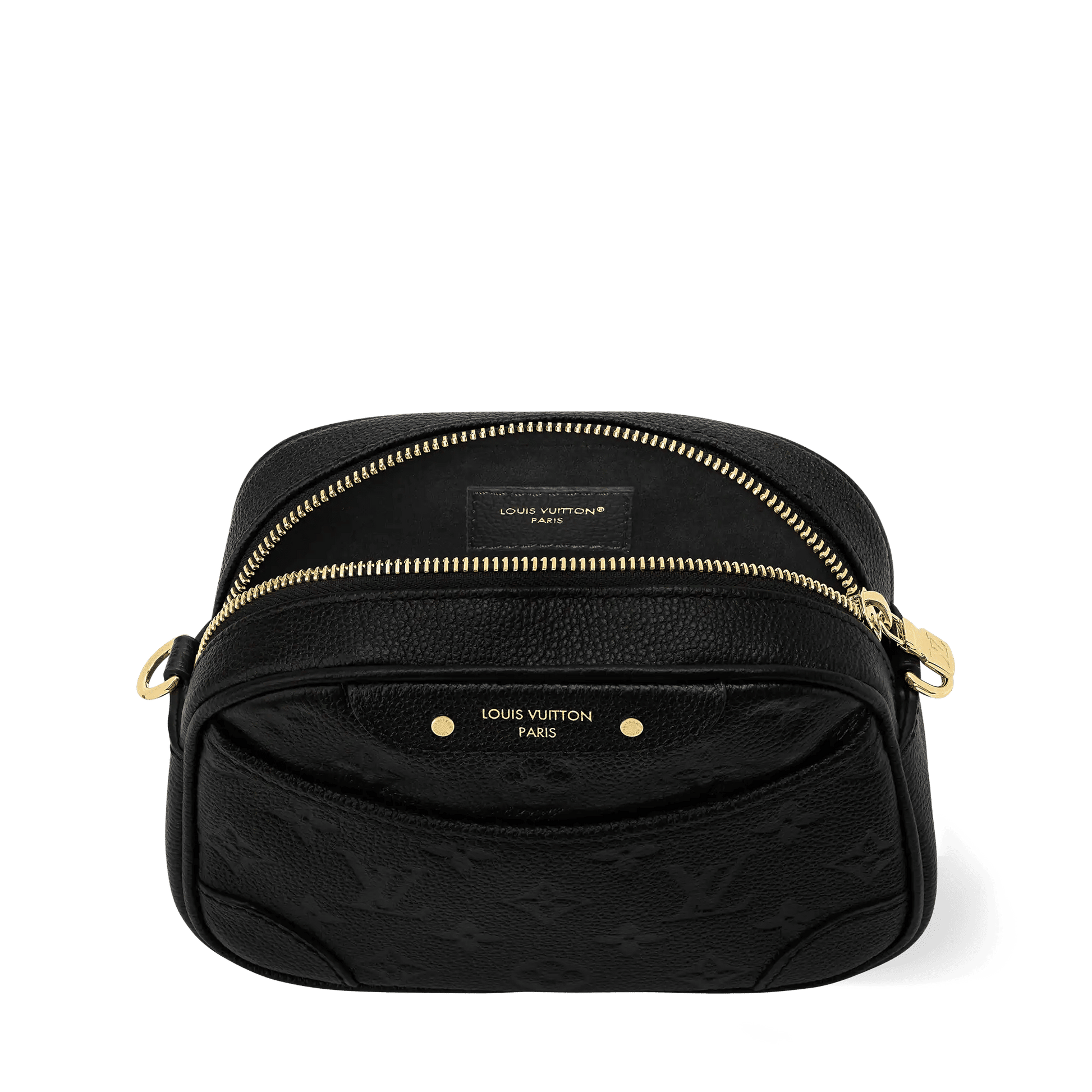 Women's Tiny Camera Bag Black Monogram Empreinte Leather Crossbody M25518