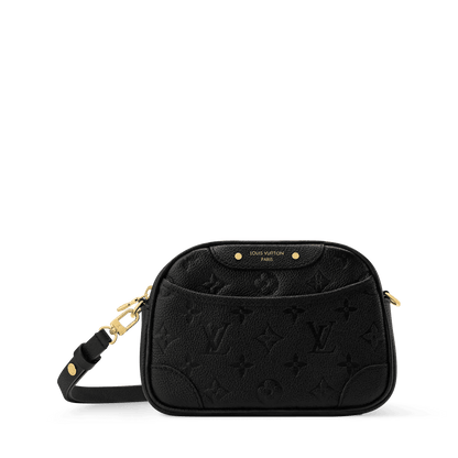 Women's Tiny Camera Bag Black Monogram Empreinte Leather Crossbody M25518