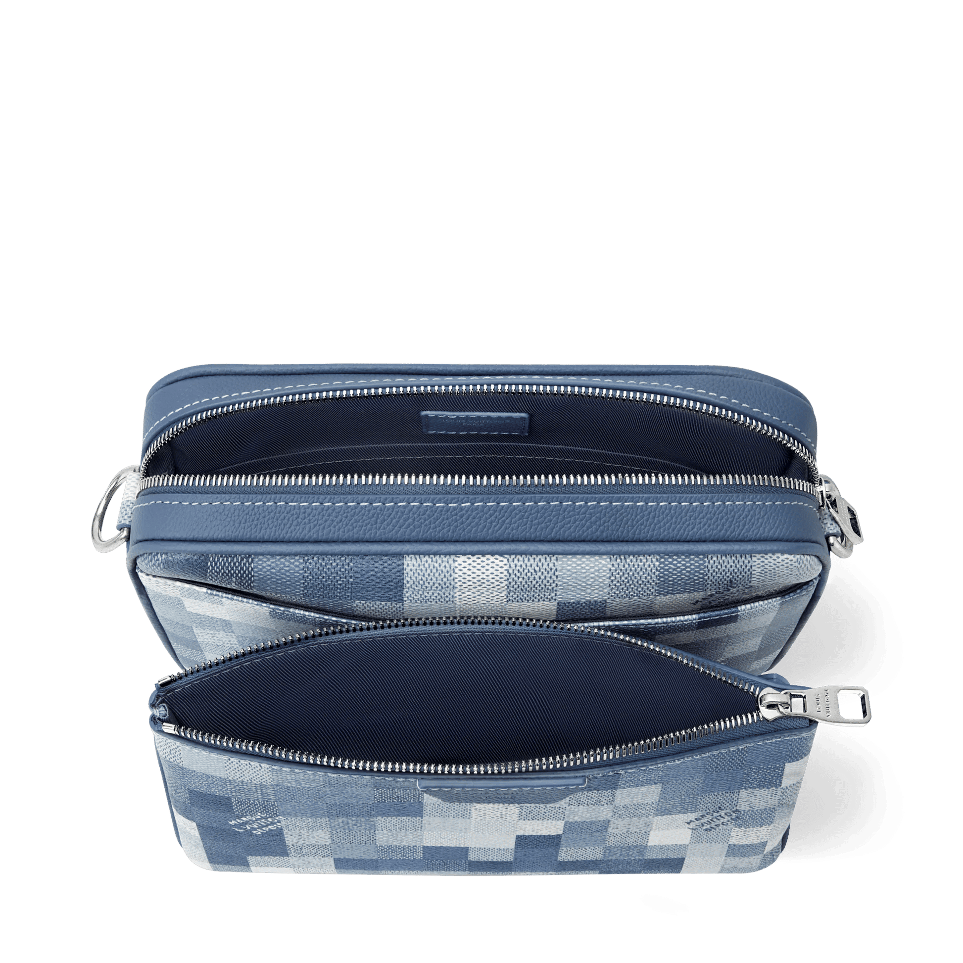 Men's Trio Messenger Bag Indigo