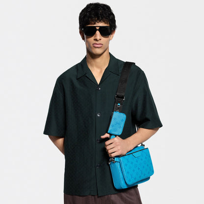 Men's Trio Messenger Bag Monogram Taigarama